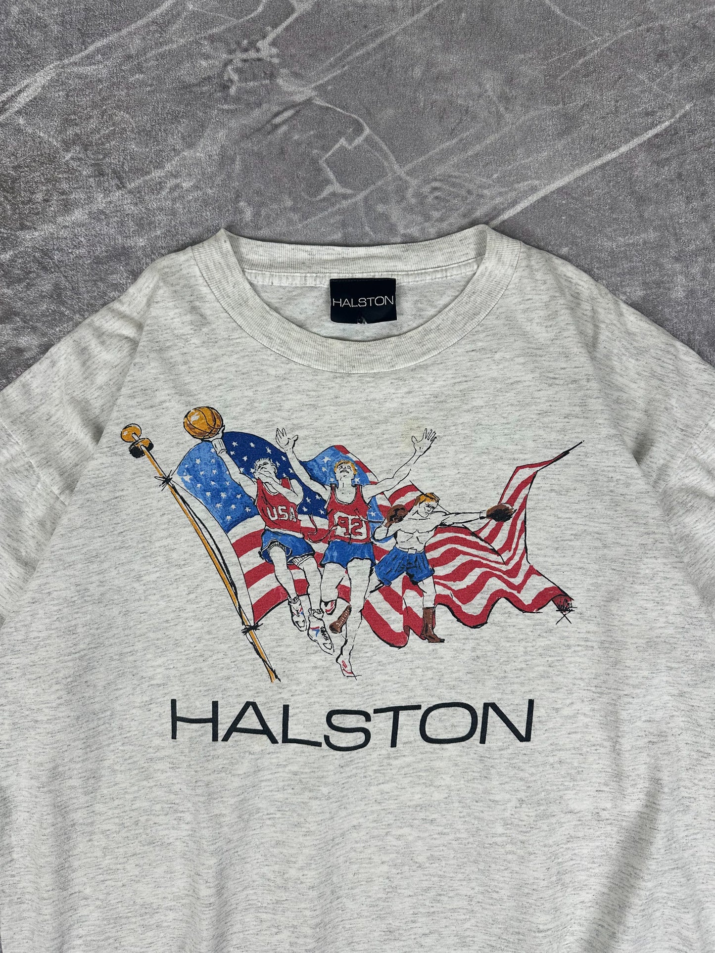 Vintage Halston 1992 USA Olympics T-Shirt (OSFA)