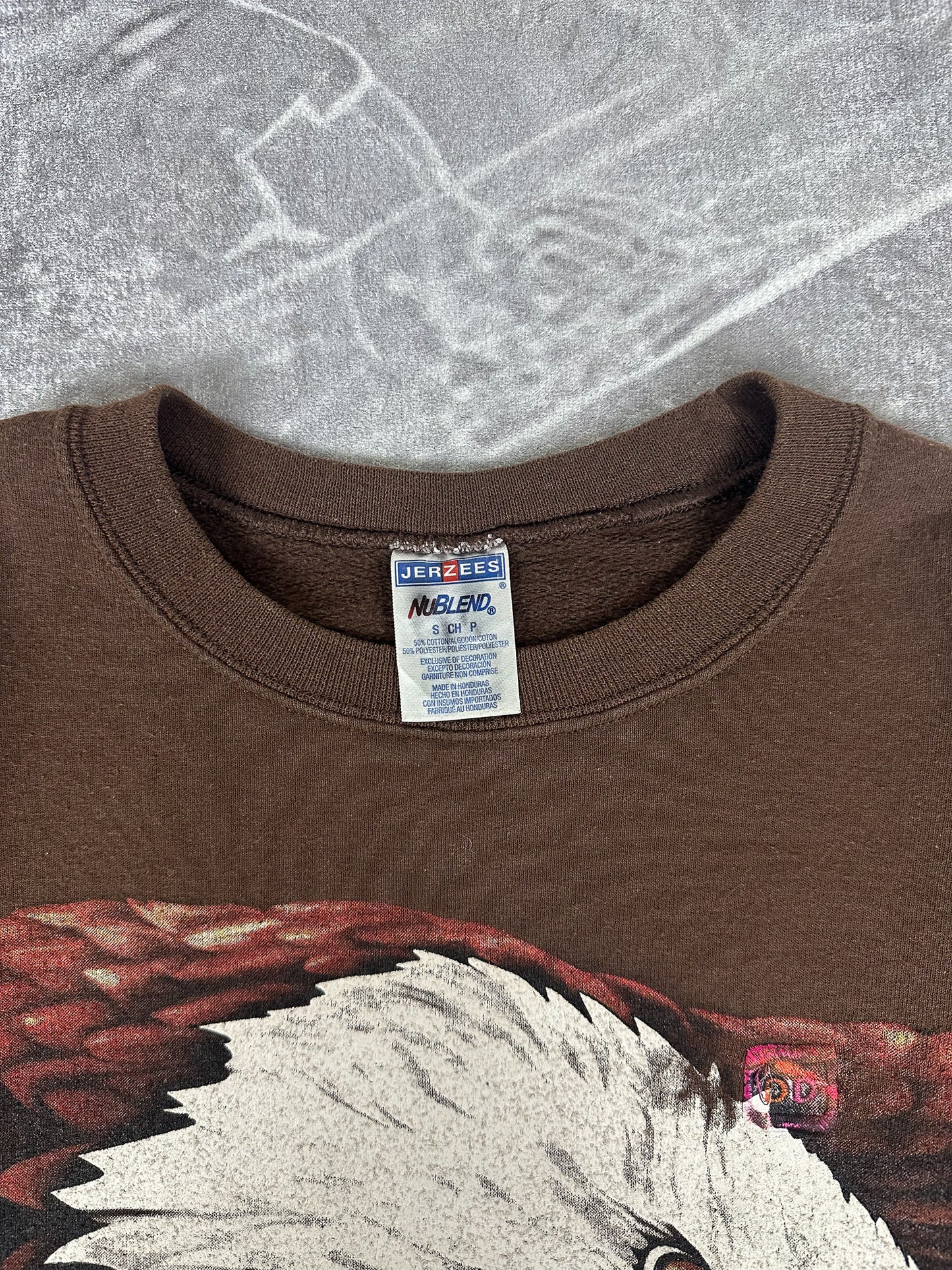 Vintage 00s Blank Harley Davidson Motorcycles Eagle 3D Emblem Reprint Sweatshirt (S)