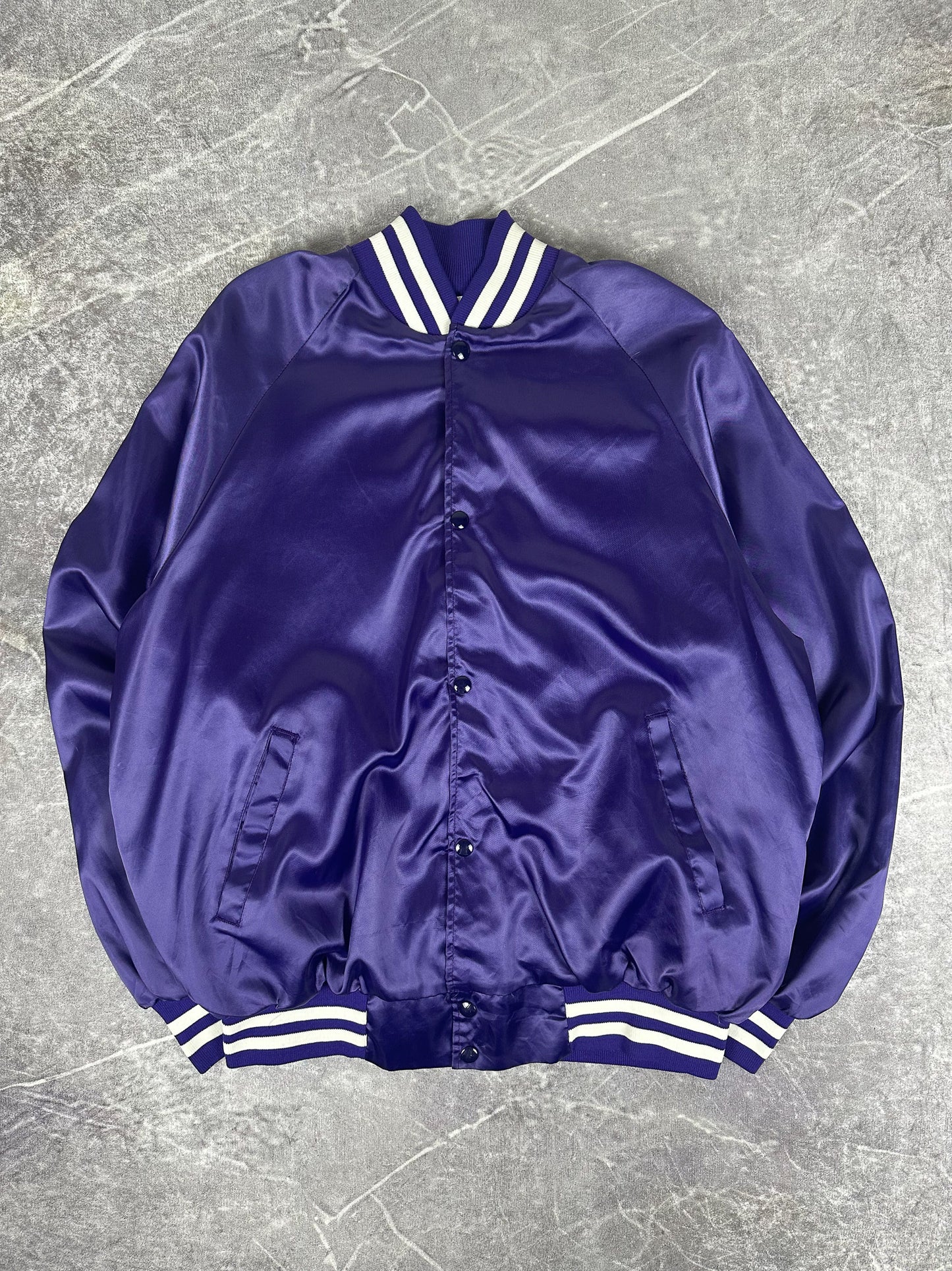 Vintage 90s Dolphins Highland Satin Varsity Jacket (XL)