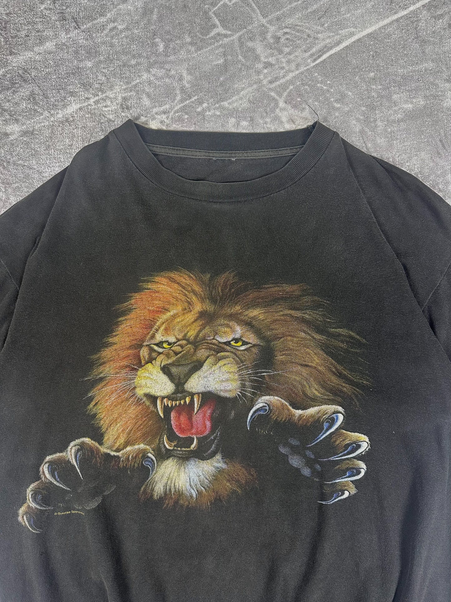 Vintage 90s Sunrise Sportswear Roaring Lion T-Shirt (M)