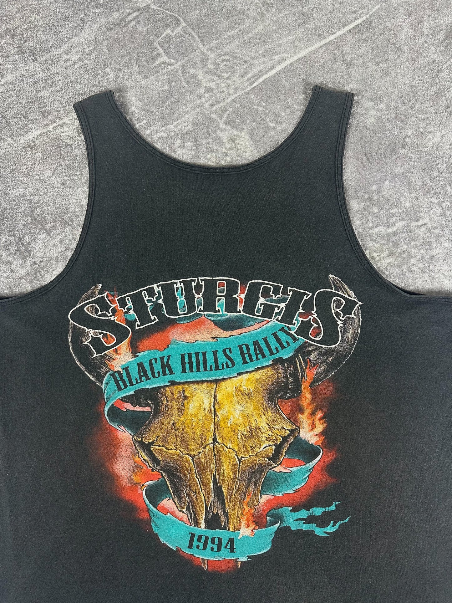 Vintage 1994 Sturgis Black Hills Rally Motorbike Singlet (XL)