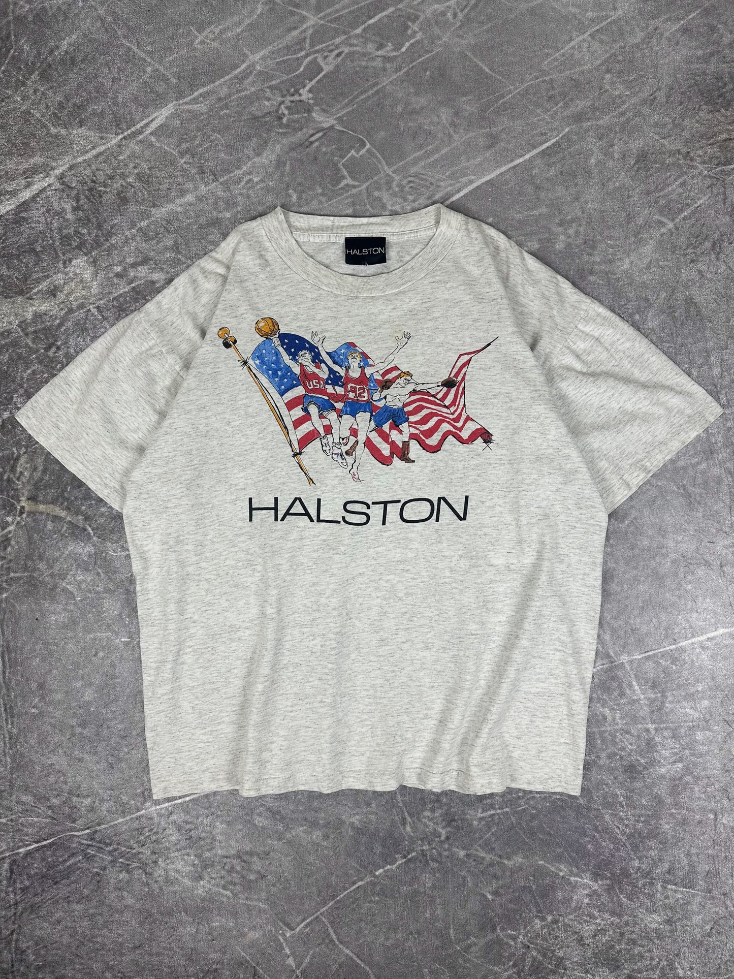 Vintage Halston 1992 USA Olympics T-Shirt (OSFA)