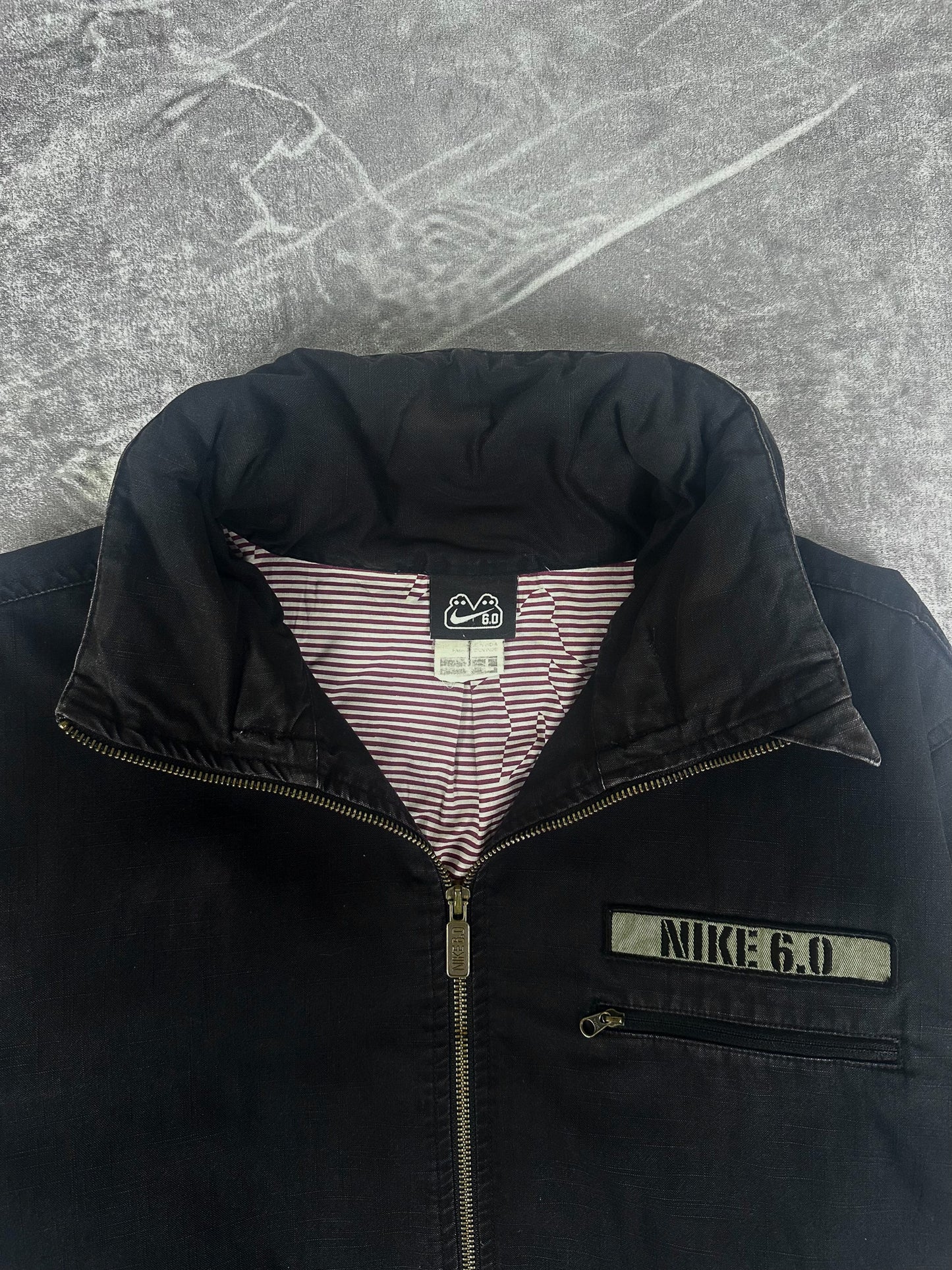 Preloved 00s Nike SB 6.0 Skateboard Canvas Multi Pocket Military Style Parka Jacket (L)