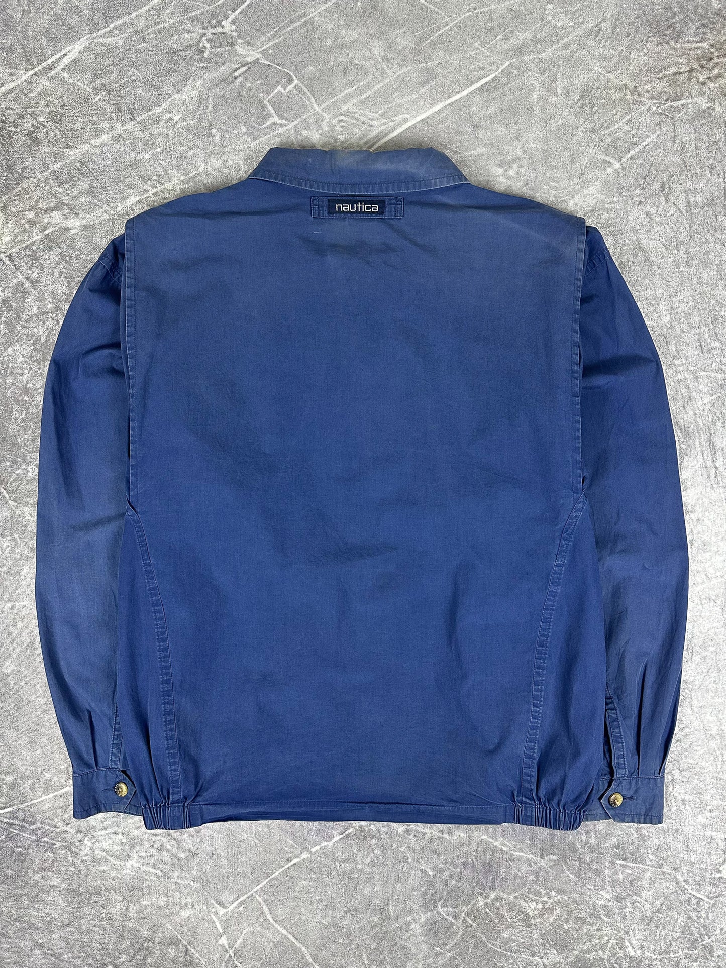 Vintage 90s Nautica Embroidered Small Logo Harrington Jacket (2XL)