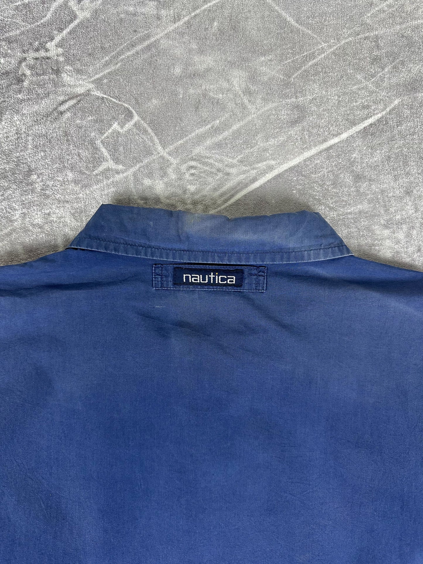 Vintage 90s Nautica Embroidered Small Logo Harrington Jacket (2XL)