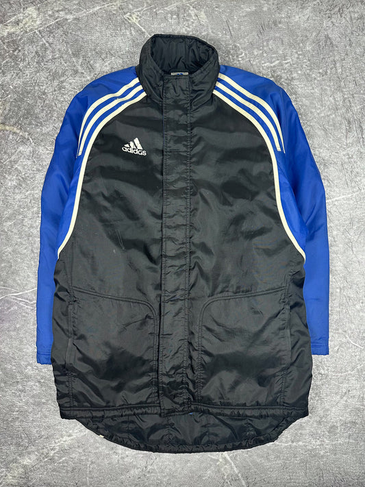 Vintage 90s Adidas 3 Stripe Colour Block Training Parka Jacket (L)
