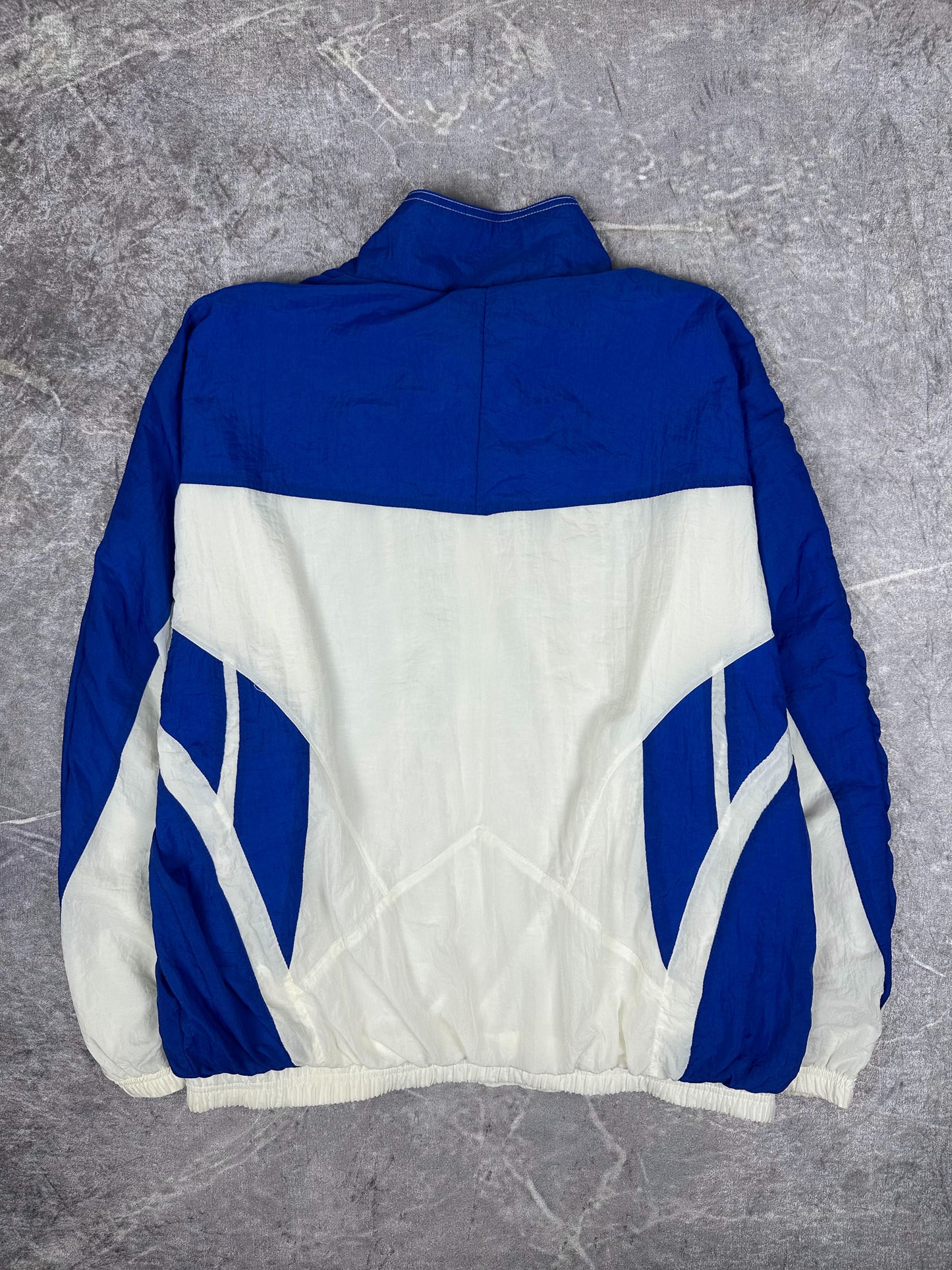 Vintage 90s Reebok Colour Block Embroidered Logo Windbreaker Jacket (XL)