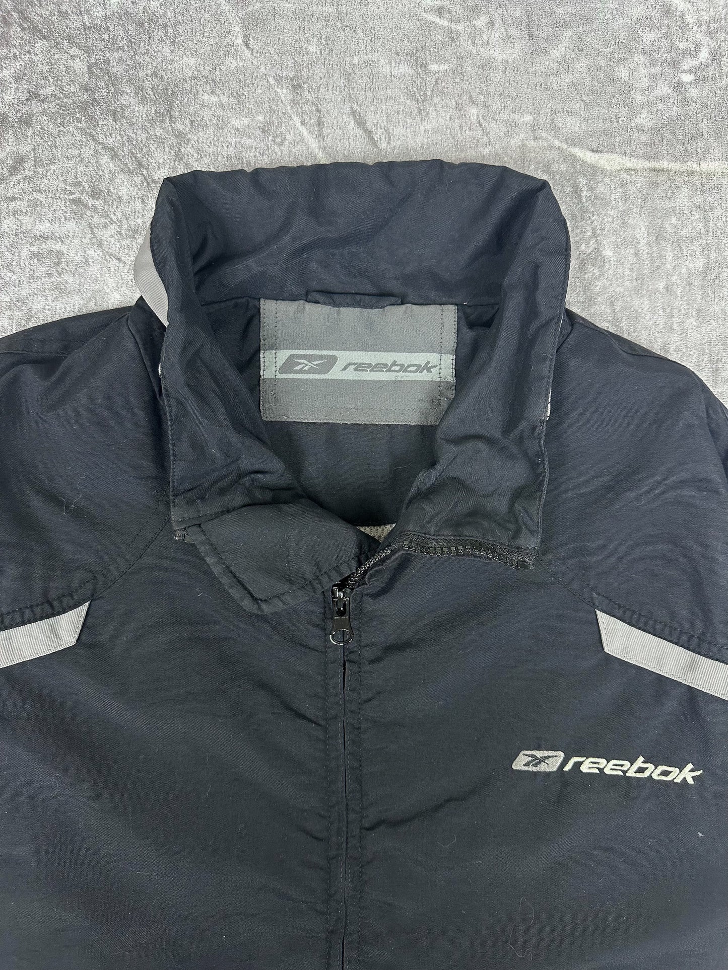Vintage 00s Reebok Embroidered Logo Spellout Windbreaker Jacket (M)