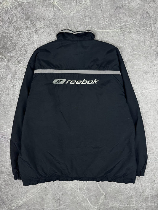 Vintage 00s Reebok Embroidered Logo Spellout Windbreaker Jacket (M)