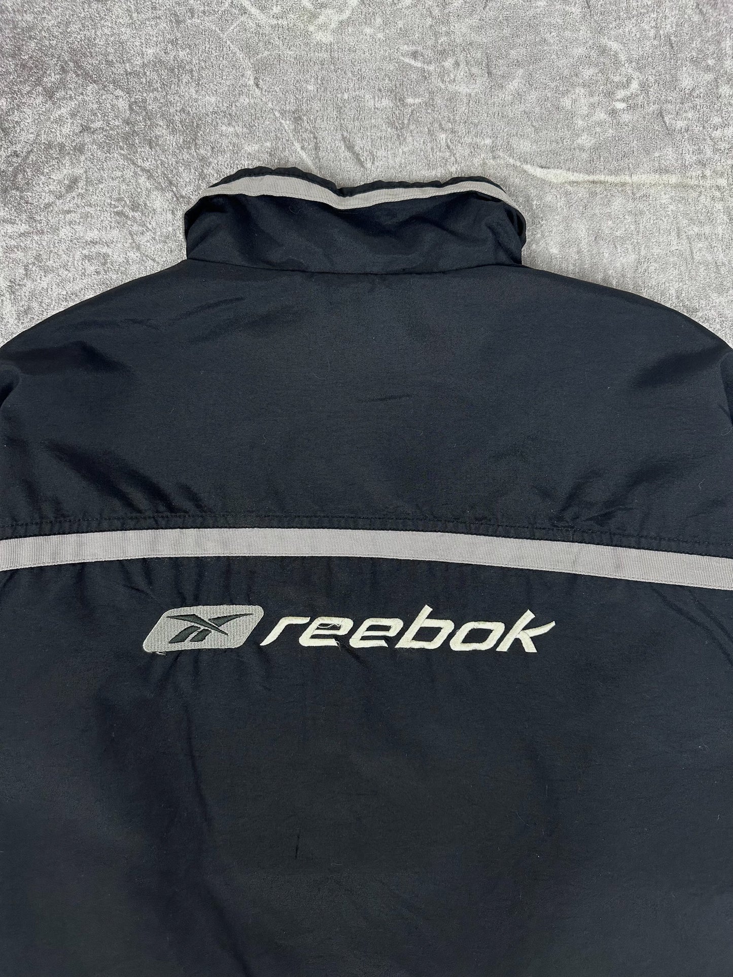 Vintage 00s Reebok Embroidered Logo Spellout Windbreaker Jacket (M)