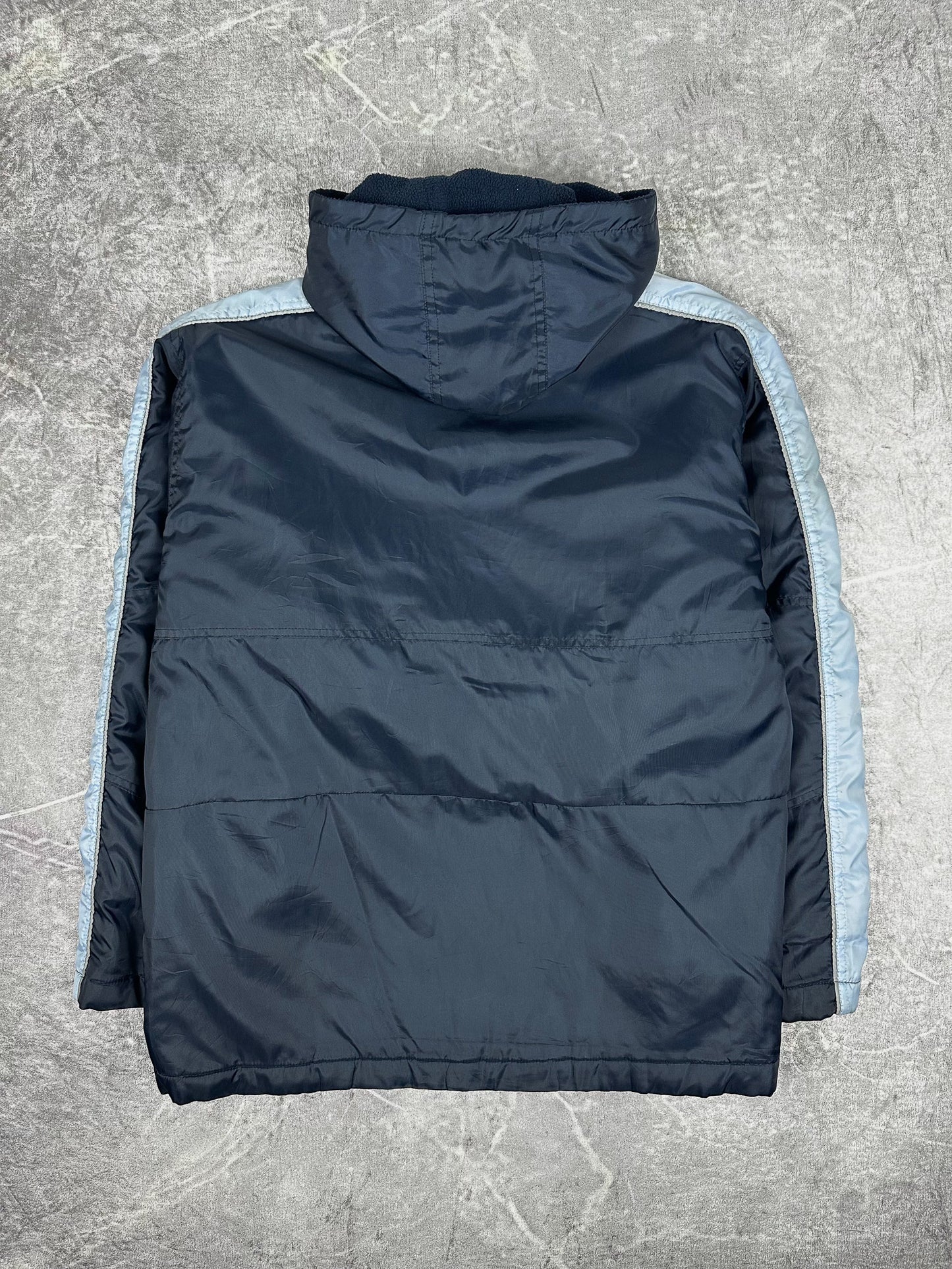 Vintage 00s Kappa Fleece Hooded Windbreaker Jacket (L)