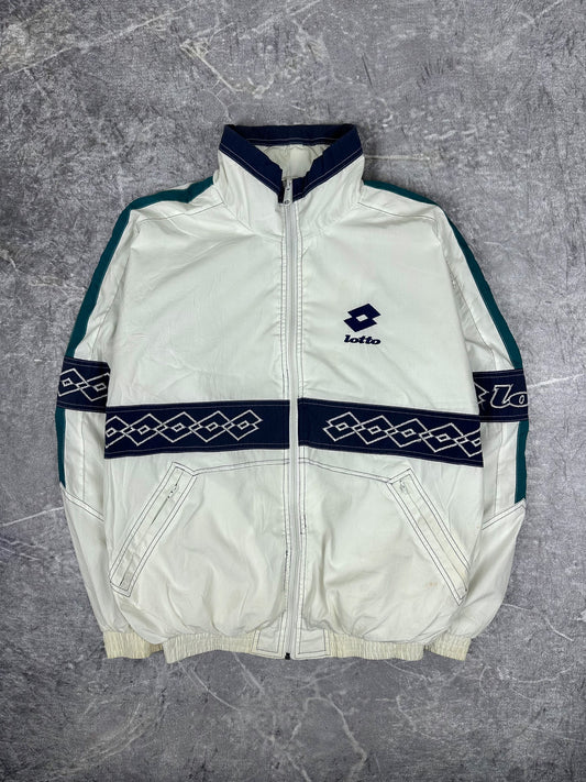 Vintage 90s Lotto Pro Line Tennis Windbreaker Jacket (XL)