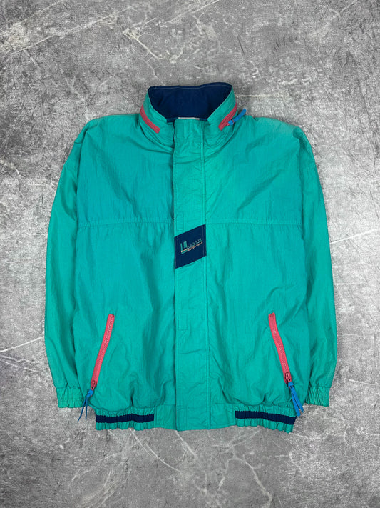 Vintage 90s Lacoste Outer Gear Placket Embroidered Windbreaker Jacket (XL)
