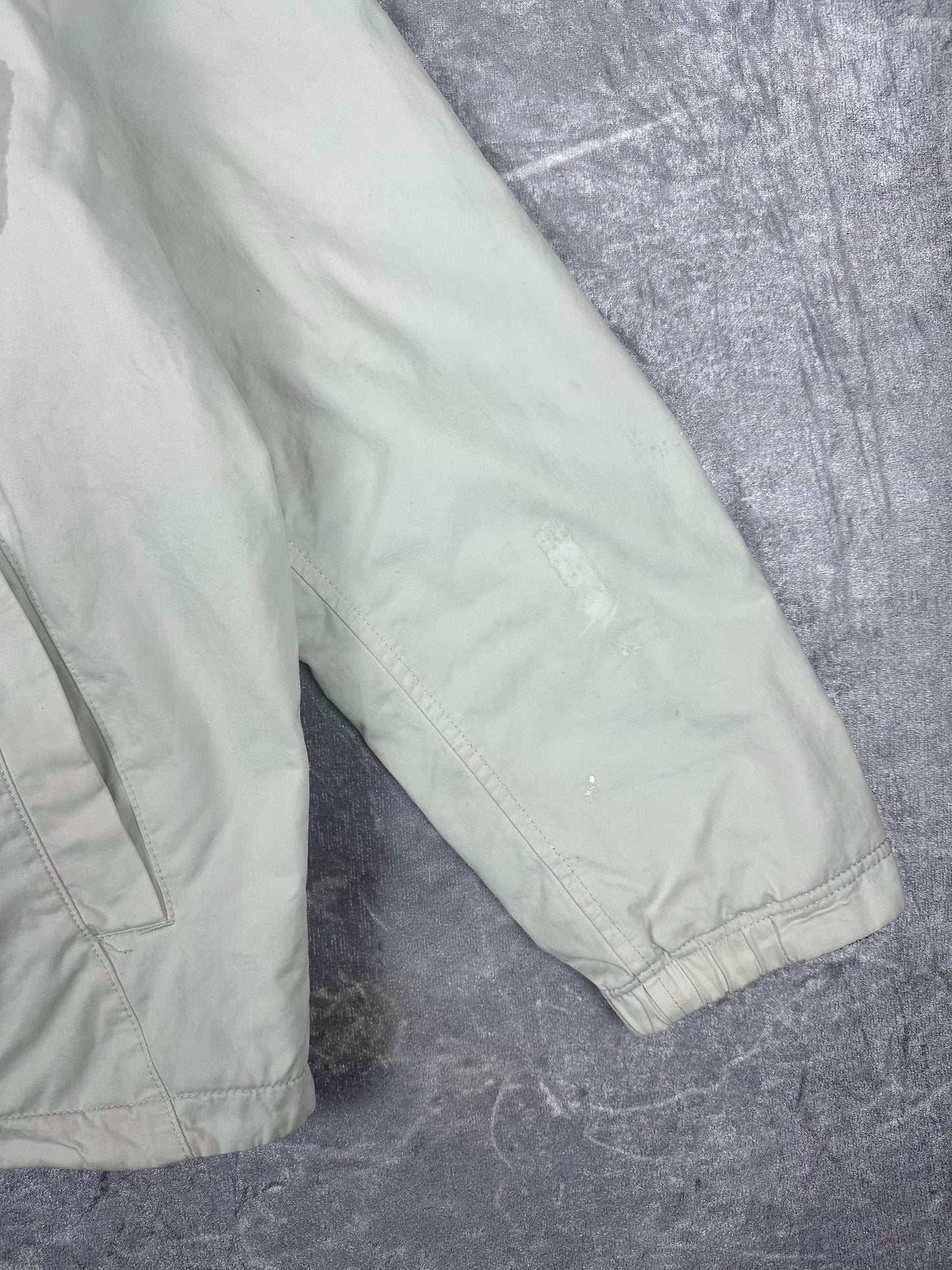 Vintage 00s Nautica Canvas Embroidered Logo Reversible Fleece Jacket (M)