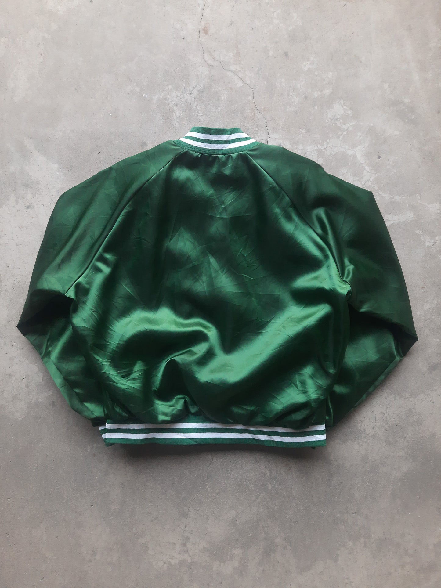 Vintage 80s Chalk Line Michigan State University Satin Jacket (XL)