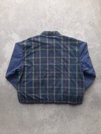 Vintage 90s Tommy Hilfiger Plaid Colour Block Harrington Jacket (L)