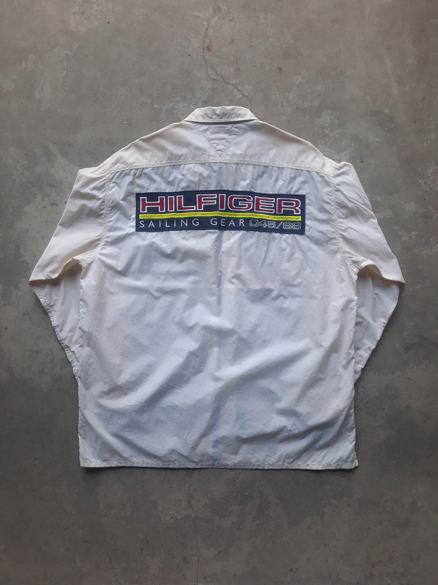 Vintage 90s Tommy Hilfiger Sailing Gear Zip Up Overshirt Jacket (L)