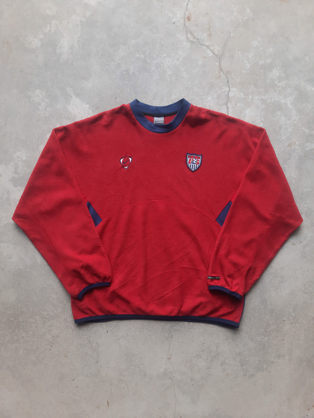 SIGNED 2002 Nike Therma Fit U.S. Football Team USA Soccer FIFA World Cup Fleece (M)