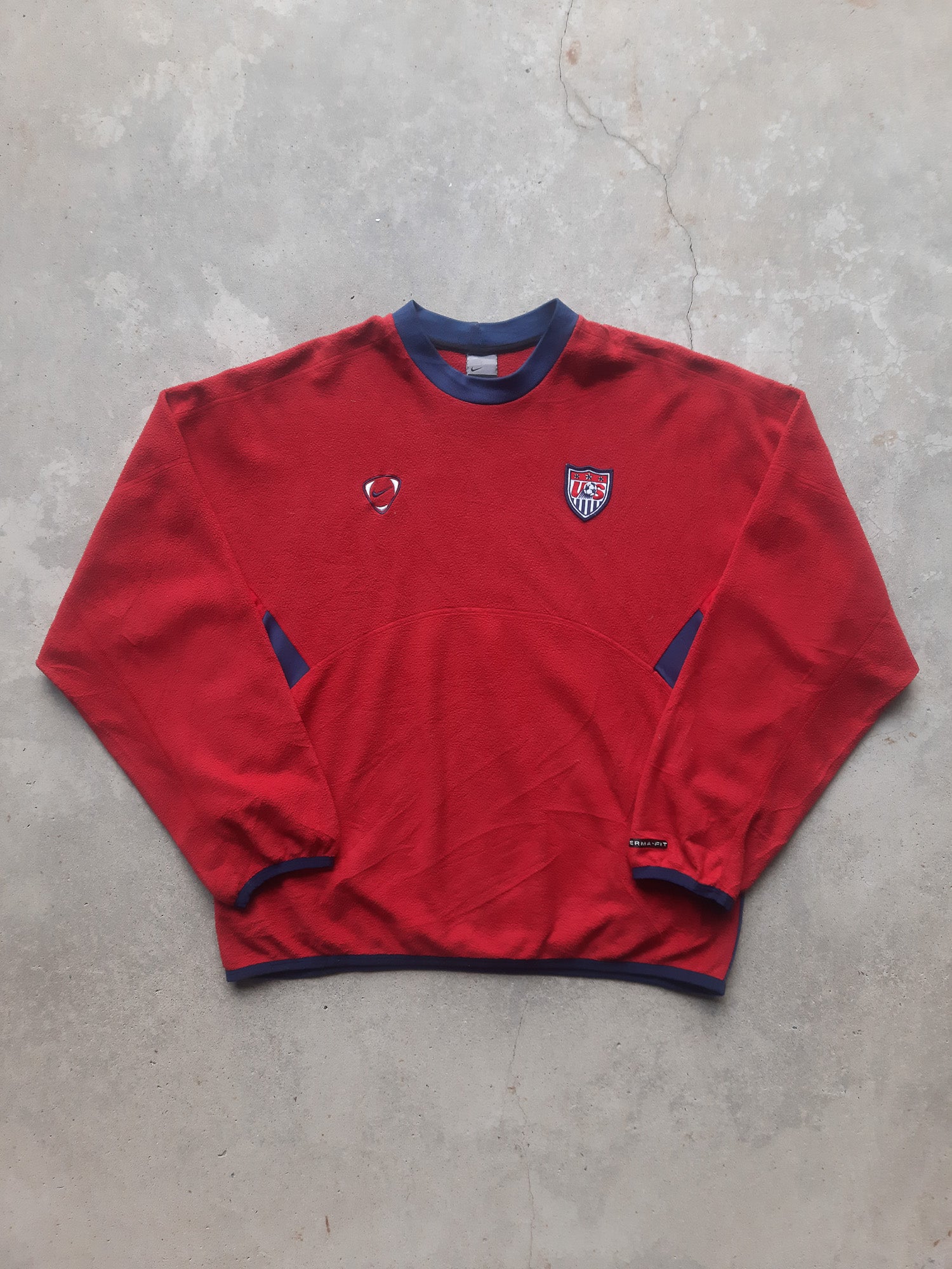 SIGNED 2002 Nike Therma Fit U.S. Football Team USA Soccer FIFA World Cup Fleece (M)