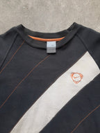 Vintage 00s Nike Football Diagonal Striped Panel Sweatshirt (L)