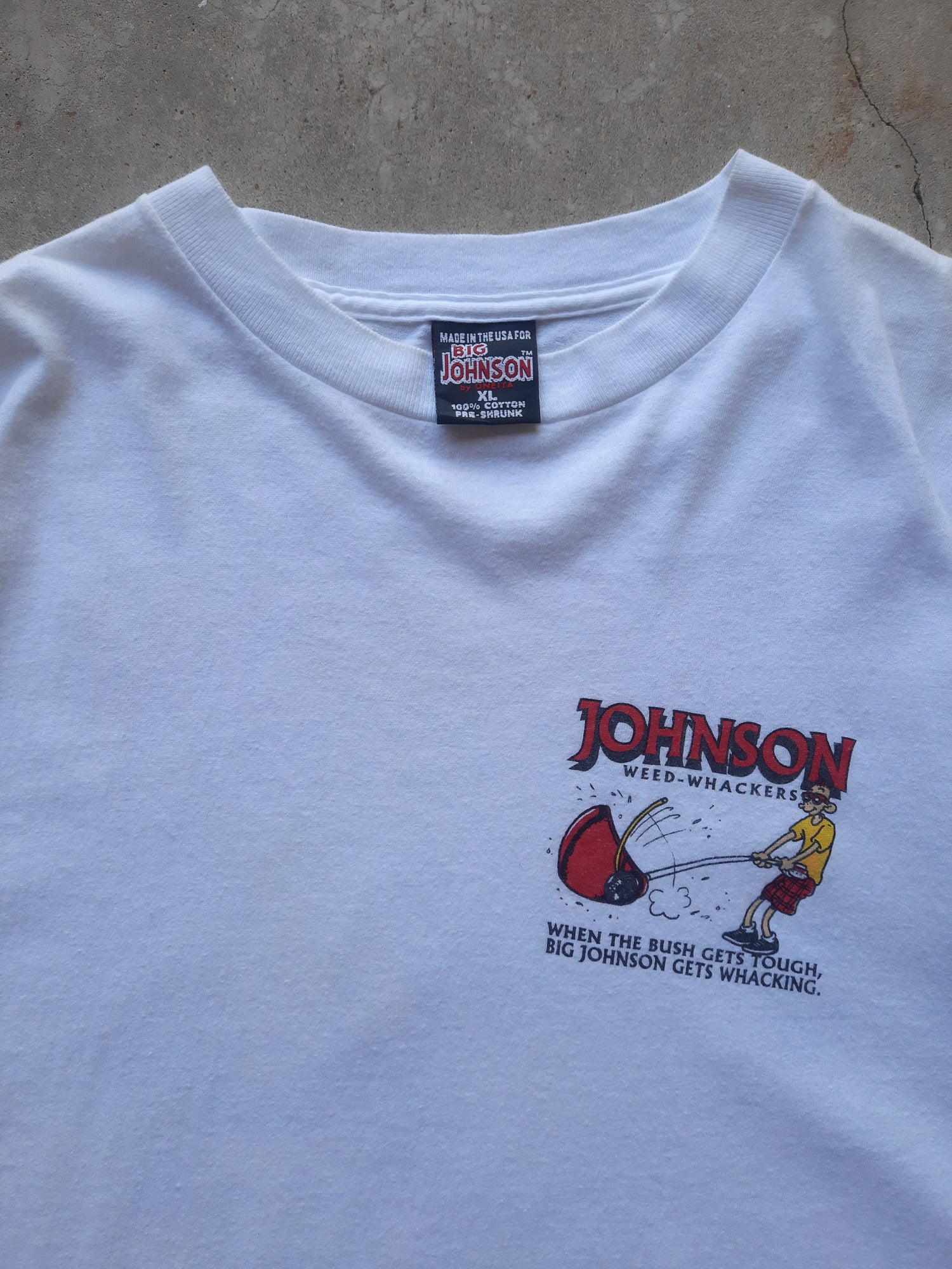 Vintage 90s Big Johnson Weed-Whackers T-Shirt (XL)