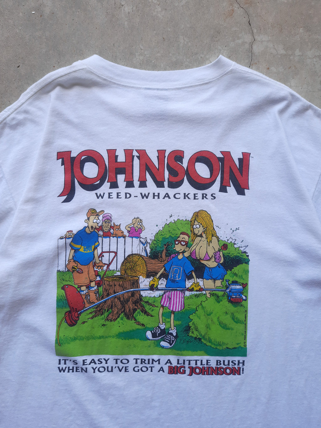 Vintage 90s Big Johnson Weed-Whackers T-Shirt (XL)