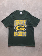 Vintage 90s Greenbowl Packers NFL Greenbay Packers Weed Parody T-Shirt (XL)