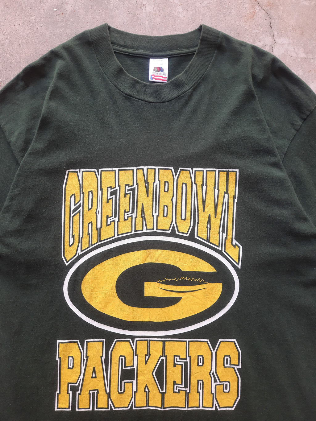 Vintage 90s Greenbowl Packers NFL Greenbay Packers Weed Parody T-Shirt (XL)