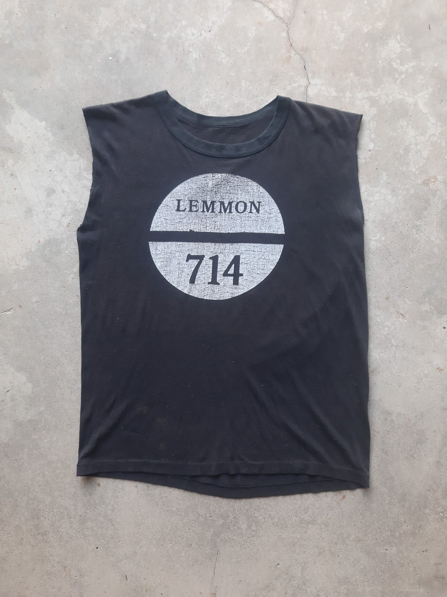 Vintage 90s The Wolf of Wall Street Lemmon 714 Quaalude Methaqualone Chopped T-Shirt (L)