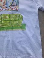 Vintage 90s Fred Babb 'Good Art Won't Match Your Sofa' Art T-Shirt (L)