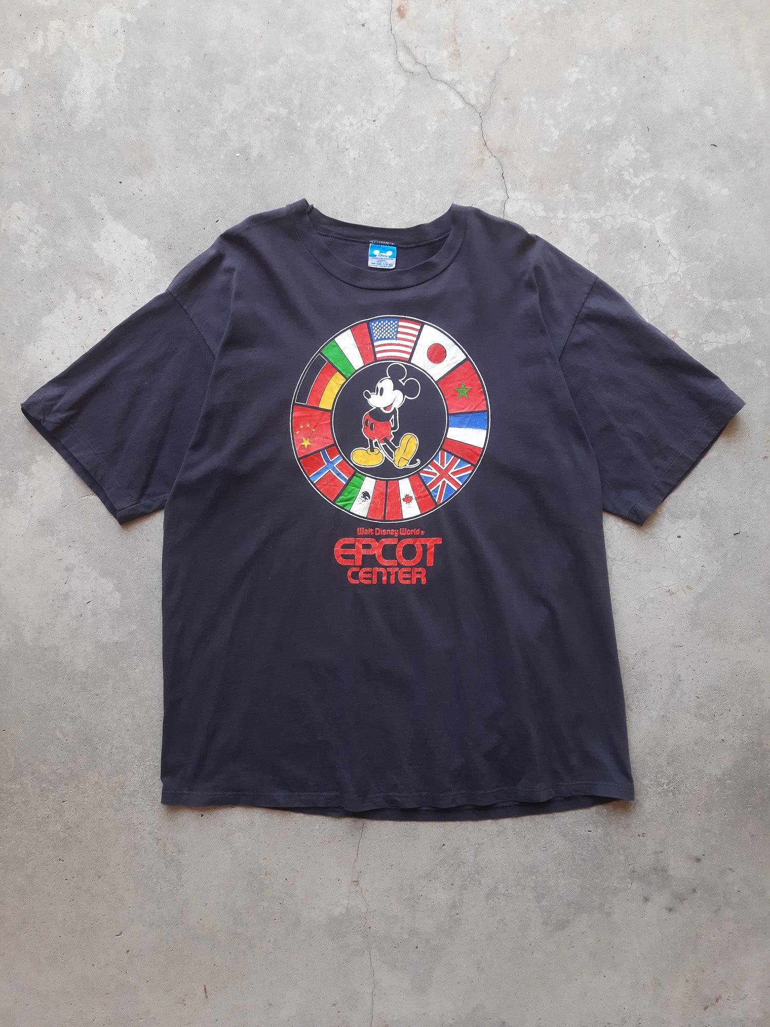 Vintage 80s Walt Disney World EPCOT Centre Mickey Mouse T-Shirt (OSFA)