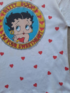 Vintage 1986 Fleischer Studios Betty Boop "I'm Your Sweetheart" Hearts Front AOP (M)