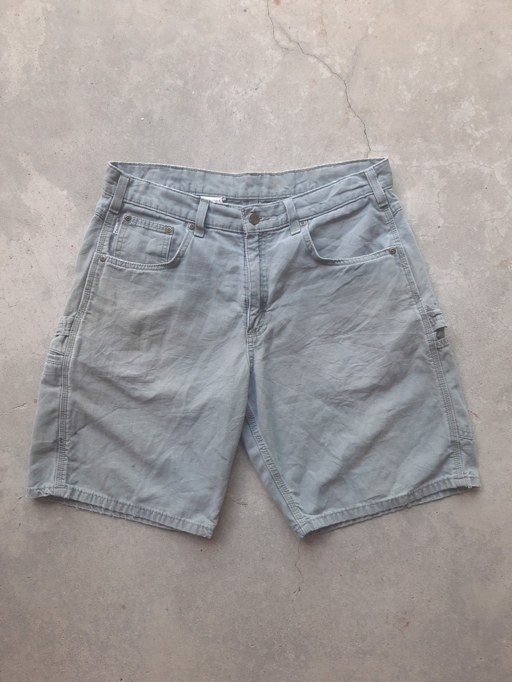 Vintage 00s Carhartt Carpenter Canvas Workwear Shorts (34)