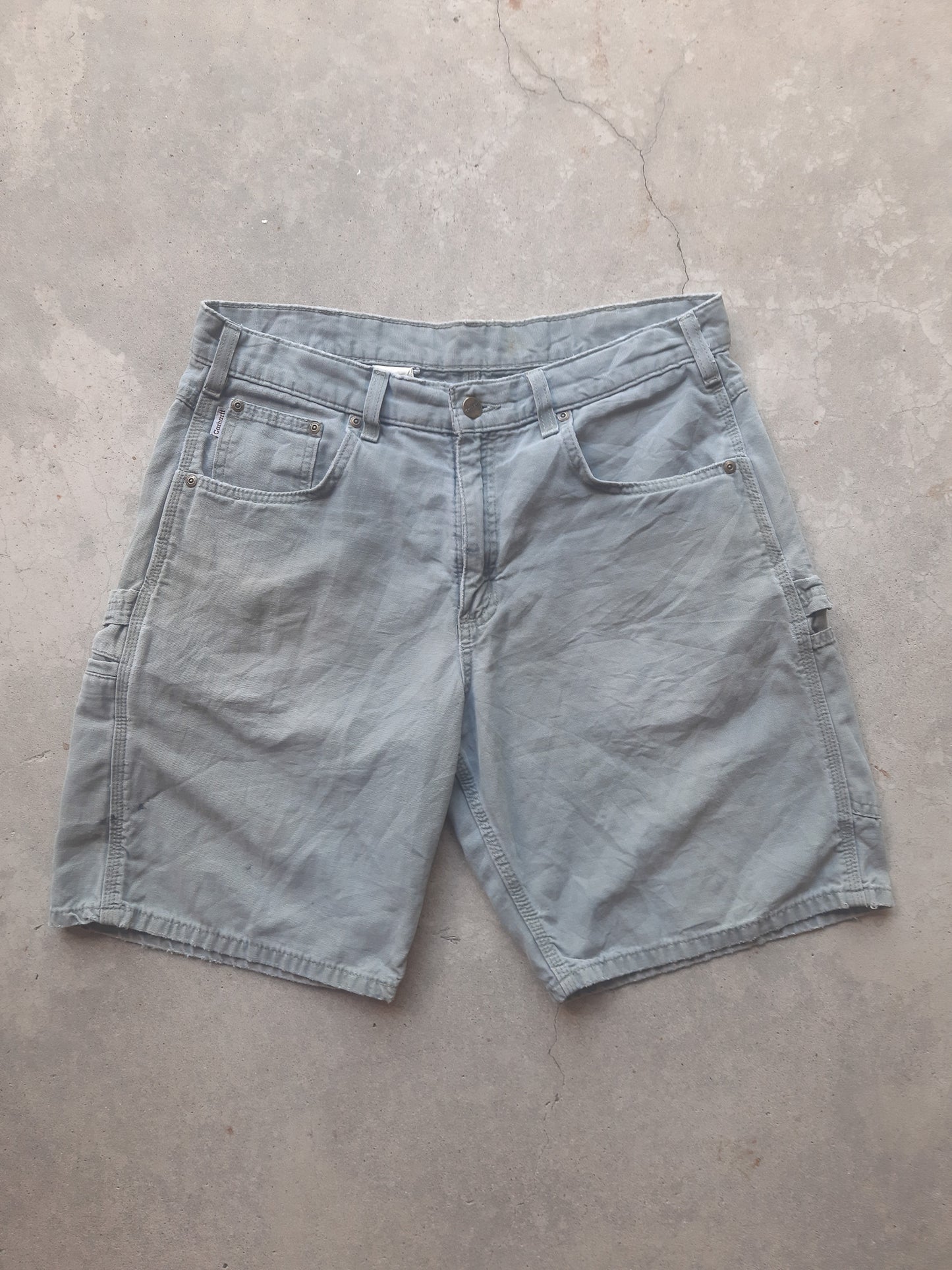 Vintage 00s Carhartt Carpenter Canvas Workwear Shorts (34)