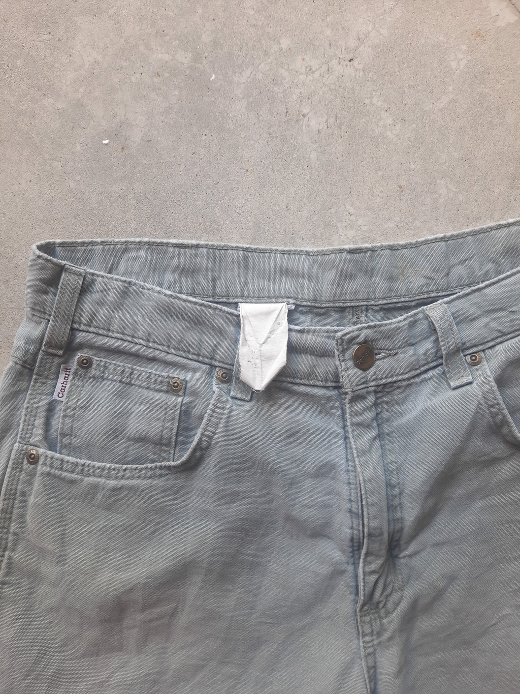 Vintage 00s Carhartt Carpenter Canvas Workwear Shorts (34)
