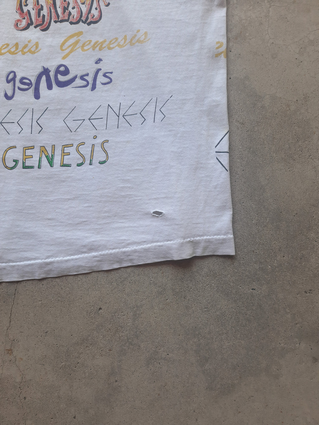 Vintage 1992 Genesis We Can't Dance Tour 92' All Over Print T-Shirt (XL)