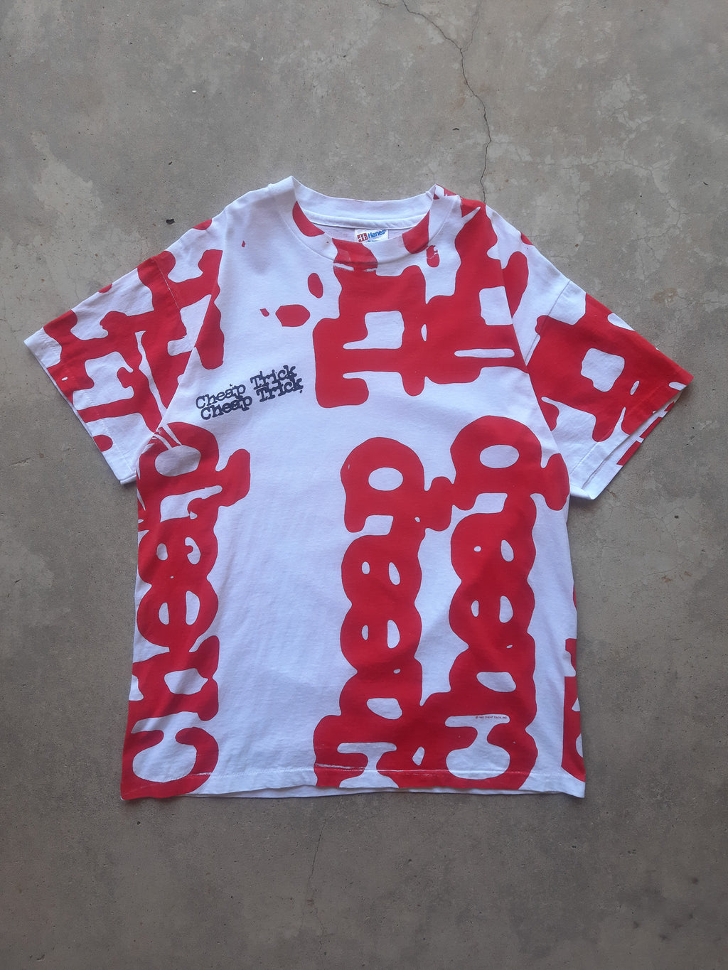 Vintage 1993 Cheap Trick All Over Print Tour T-Shirt (L)