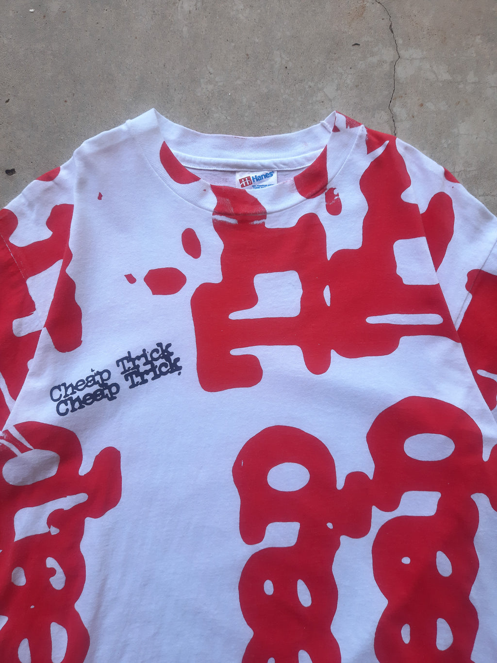 Vintage 1993 Cheap Trick All Over Print Tour T-Shirt (L)