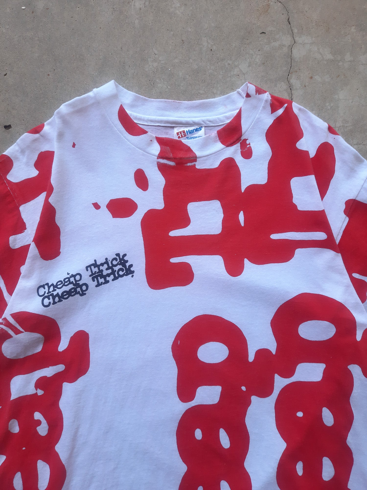 Vintage 1993 Cheap Trick All Over Print Tour T-Shirt (L)