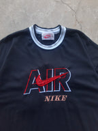 Vintage 90s Nike Air Embroidered Logo Spellout Swoosh Bootleg T-Shirt (XL)