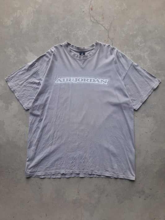Vintage 00s Nike Jordan Brand 'Air Jordan' Jumpman Logo Spell Out T-Shirt (2XL)