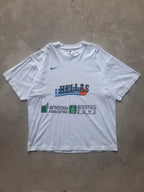 Vintage 90s Nike Greece Hellas Olympics Basketball Small Swoosh T-Shirt (XL)