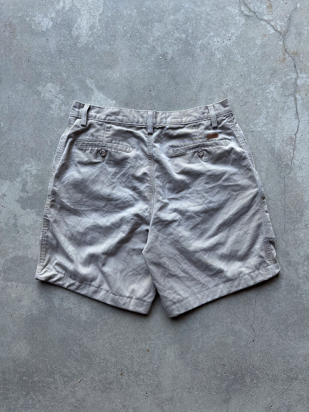 Vintage 00s Carhartt B133 Pleated Canvas Chino Workwear Shorts (31)