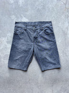 Preloved Carhartt Slim Pant Denim Upcycled Reworked Workwear Shorts (32)