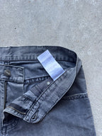 Preloved Carhartt Slim Pant Denim Upcycled Reworked Workwear Shorts (32)