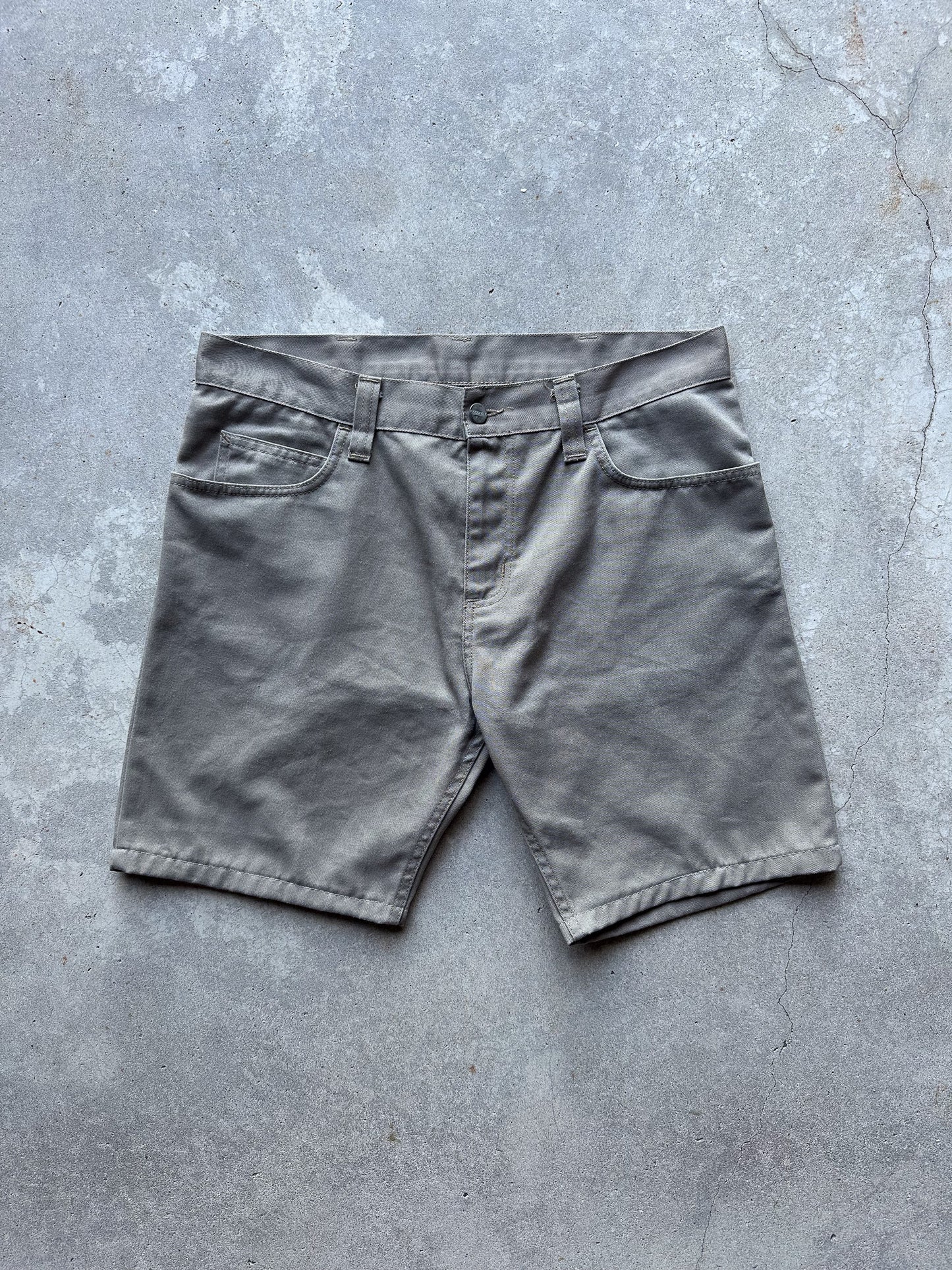 Preloved Carhartt Rockin Pant Upcycled Reworked Workwear Shorts (34)
