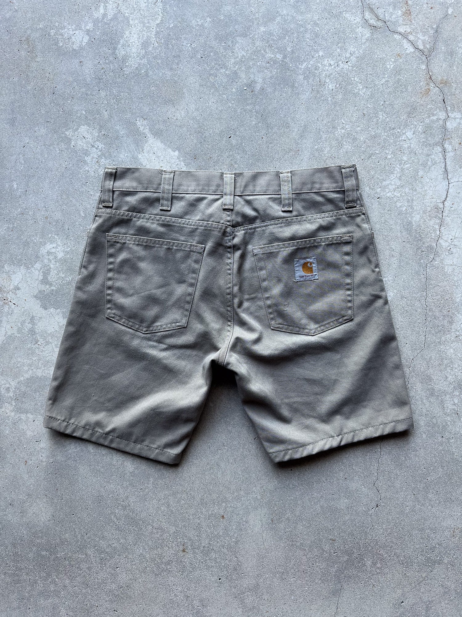 Preloved Carhartt Rockin Pant Upcycled Reworked Workwear Shorts (34)