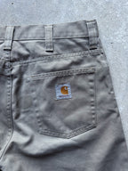 Preloved Carhartt Rockin Pant Upcycled Reworked Workwear Shorts (34)