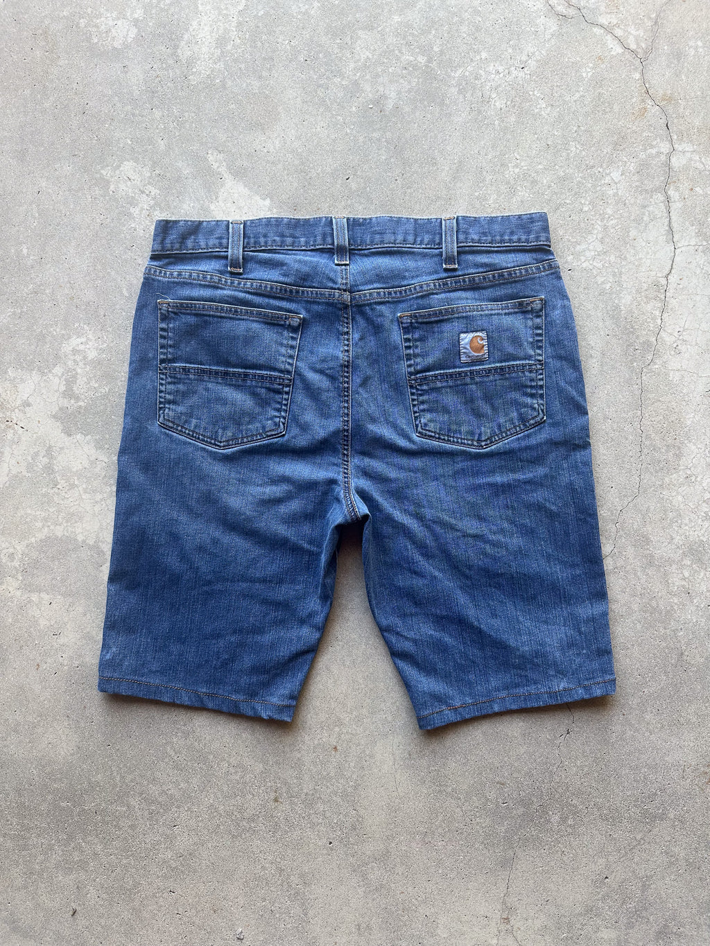 Preloved Carhartt Rugged Flex Relaxed Fit Upcycled Reworked Workwear Shorts (36)