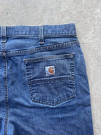 Preloved Carhartt Rugged Flex Relaxed Fit Upcycled Reworked Workwear Shorts (36)